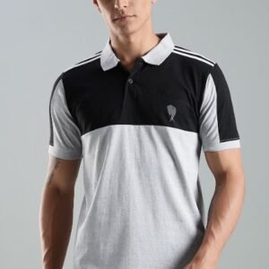 PR42 ||Black Melange|| 100% Cotton T-Shirt