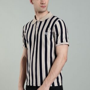SS007||NAVY STRIPES||100% Cotton T-Shirt