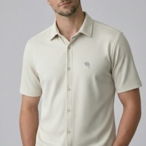 TS001 ||WHITE|| Half Sleeve Shirts || 100% Cotton